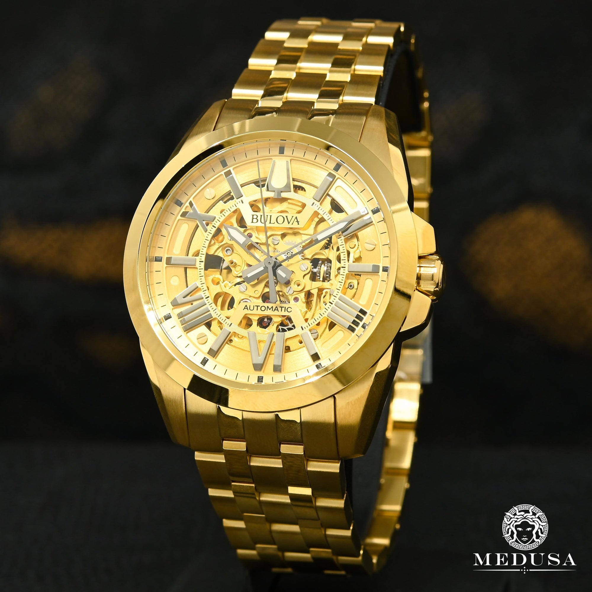 Bulova Watch | Bulova Shutton Men's Watch - 97A162 Yellow Gold