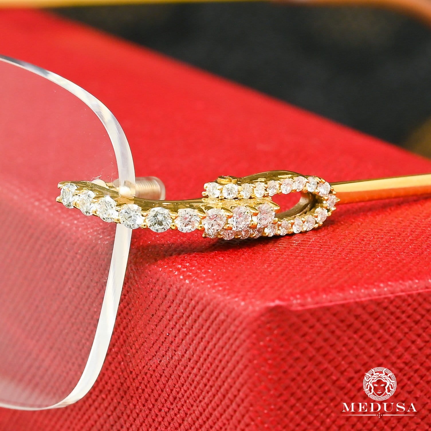 Cartier glasses | Cartier Avana Men&#39;s Glasses | Gold &amp; White Yellow Gold