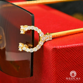 Cartier C | Gold & Brown  - Yellow Gold
