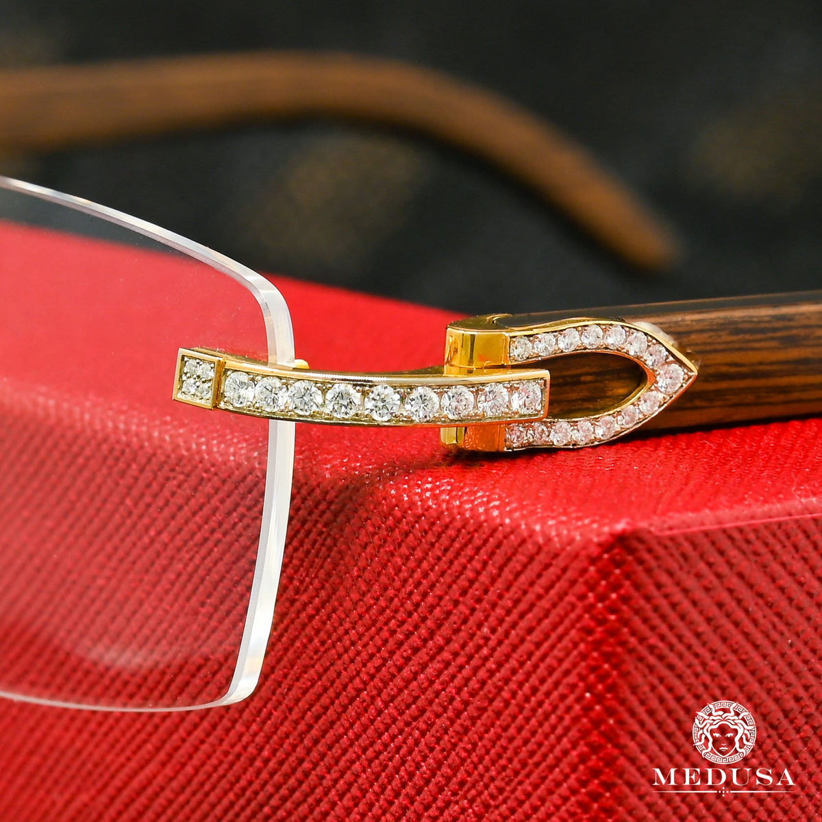 Cartier Glasses | Cartier Signature C | Gold & Wood Men's Glasses ...