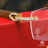 Lunette Cartier | Lunette Homme Cartier Signature C | Gold &amp; Wood Or Jaune