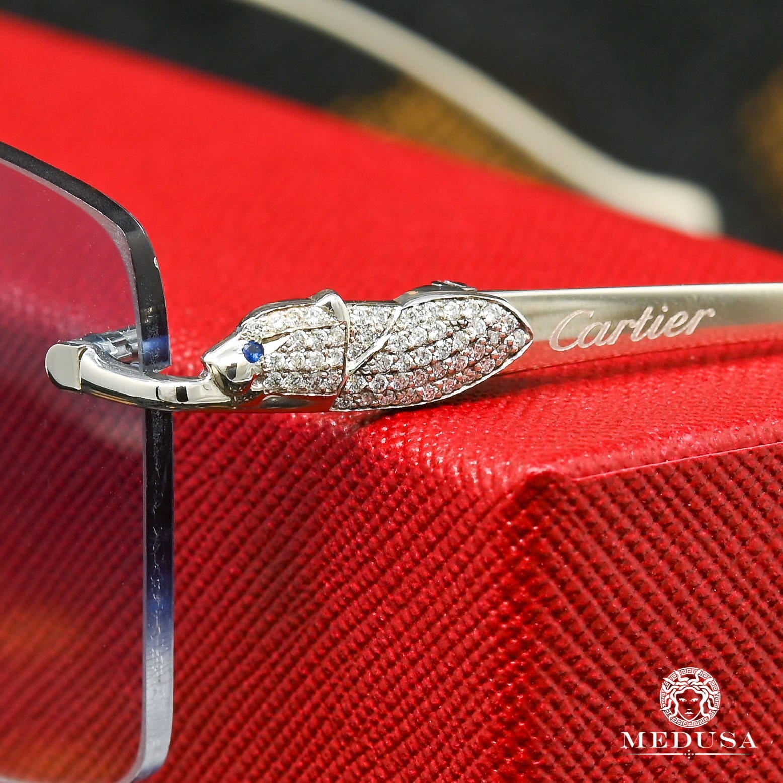 Cartier glasses | Cartier Tulliana Men&#39;s Sunglasses | Silver Stainless