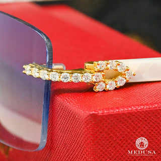Cartier White Horn | Gold & Blue  - Yellow Gold