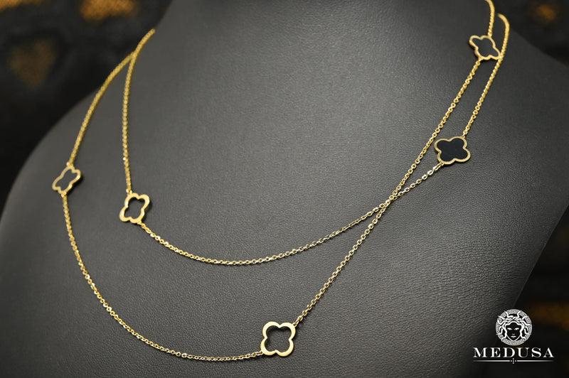 10K Gold Necklace | Women&#39;s Necklace Cliff X3 Yellow Gold