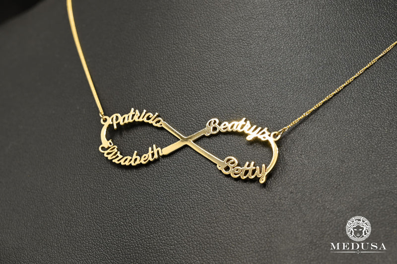 Custom Gold Necklace | Custom Jewelry Necklace 4 Name Made-to-Measure