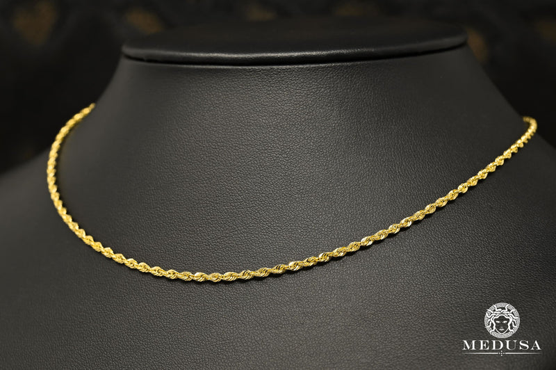 10K Gold Necklace | Necklace Woman Necklace Rope laser-cut