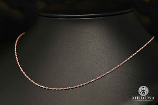 Collier Torsade Or Rose - 16'' / Or Rose