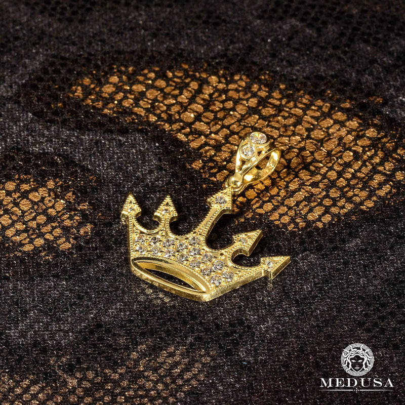10K Gold Pendant | Miscellaneous Crown Pendant X1