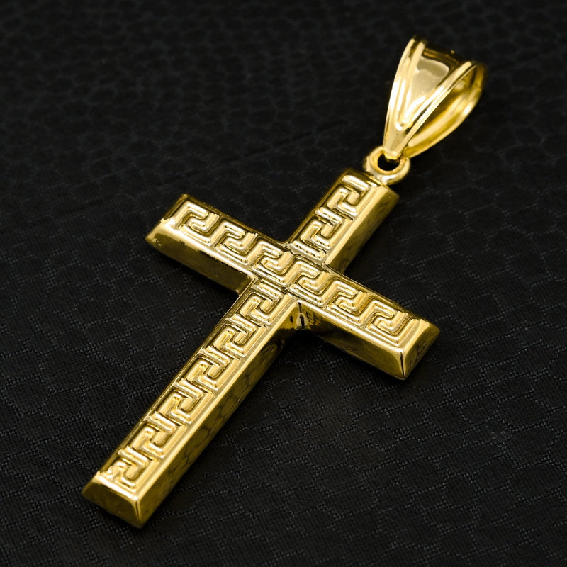 Pendentif en Or 10K | Croix Crucifix X20 2 Tons