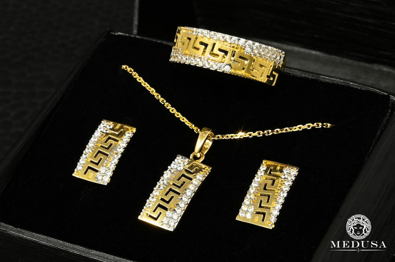 10K Gold Necklace | Women&#39;s Diamond X5 Necklace