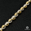 Bracelet à Diamants en Or 14K | Bracelet Femme Elegant D1 - Diamant Or 2 Tons