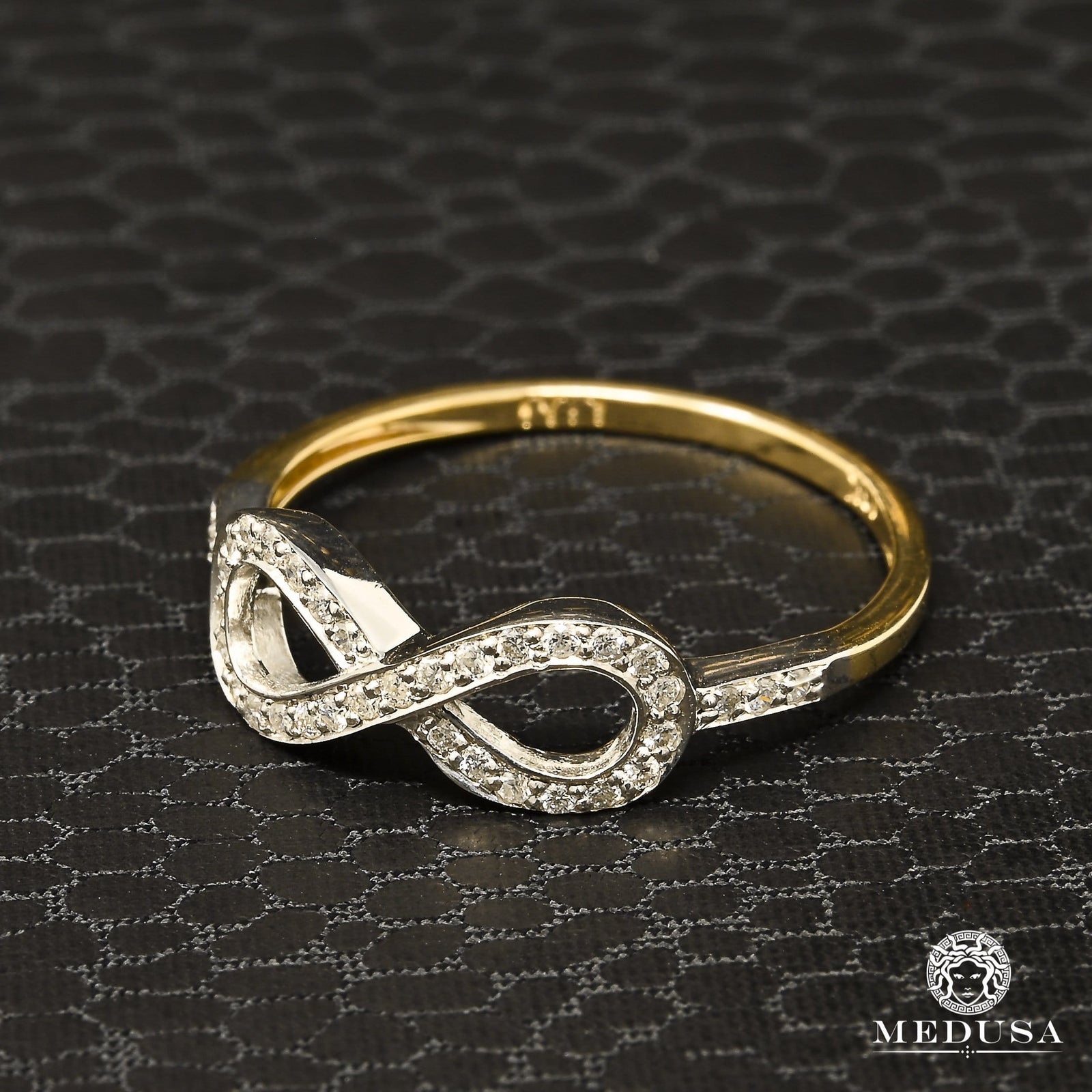 14K Gold Diamond Ring | Eternal D3 Women's Ring - 17PT Diamond / 2 Tone Gold