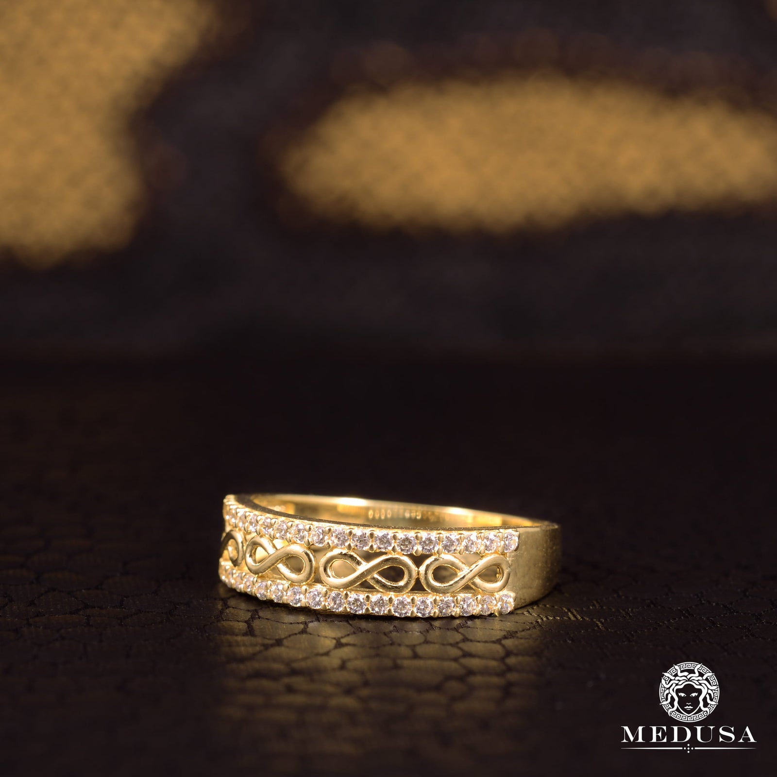 10K Gold Ring | Women's Ring Eternal F20 - Infinity Yellow Gold