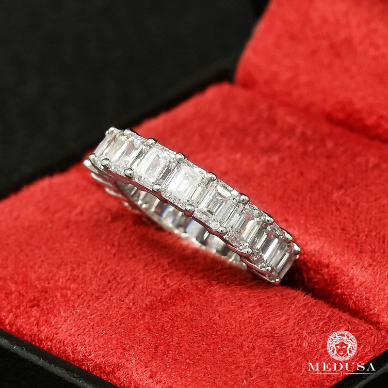 Platinum Diamond Ring | Engagement Ring Eternity D1 - GIA Emerald Cut Platinum