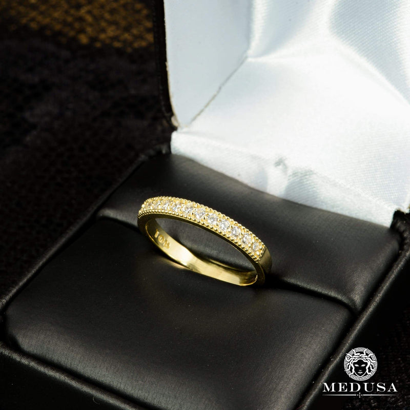 14K Gold Diamond Ring | Engagement Ring Eternity F1 - MA0754A Yellow Gold