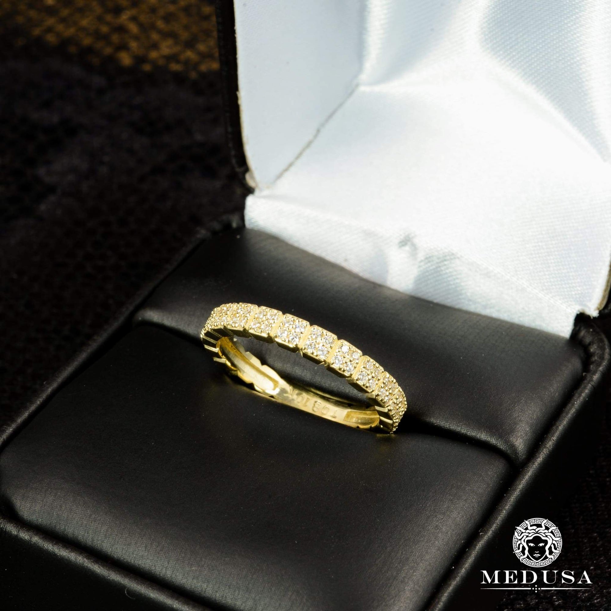 14K Gold Diamond Ring | Engagement Ring Eternity F10 - MA0761 Yellow Gold