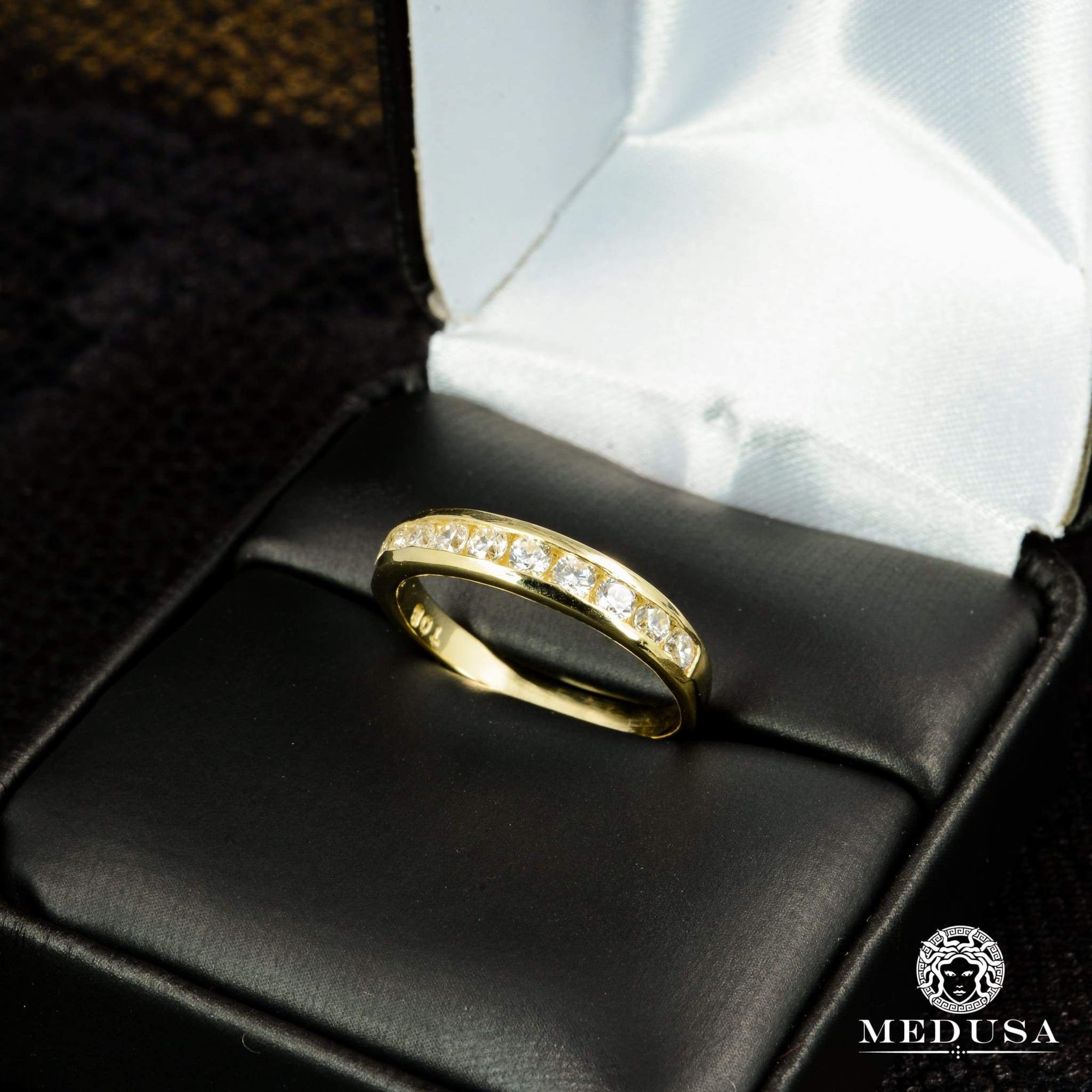 14K Gold Diamond Ring | Engagement Ring Eternity F11 - MA0473 Yellow Gold