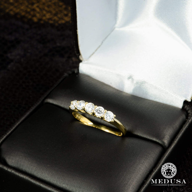 14K Gold Diamond Ring | Engagement Ring Eternity F12 - MA0710 Yellow Gold