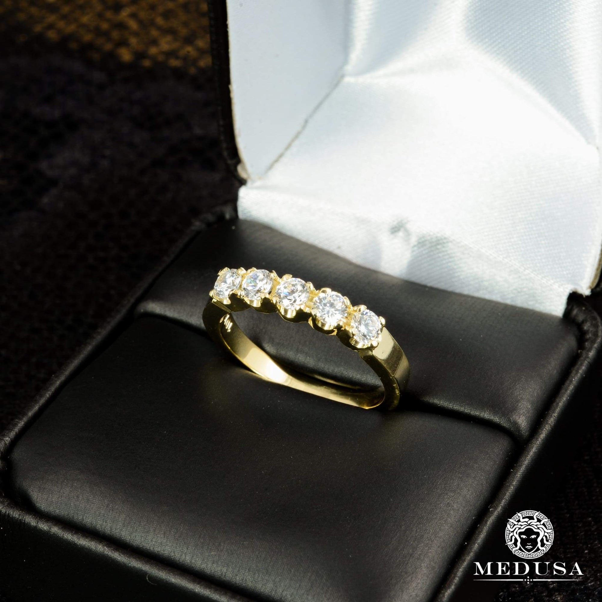 14K Gold Diamond Ring | Engagement Ring Eternity F13 - MA0174 Yellow Gold