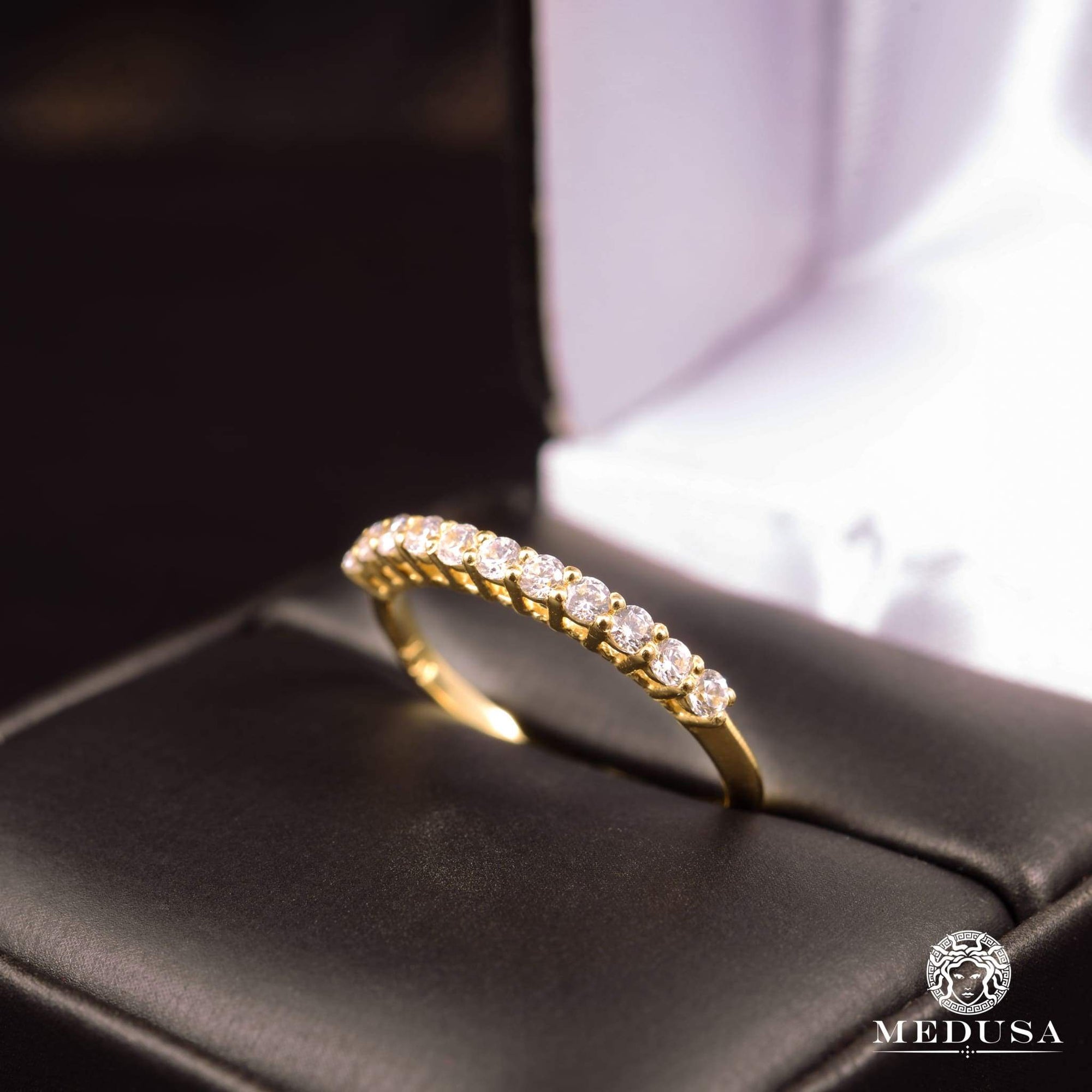 14K Gold Diamond Ring | Engagement Ring Eternity F18 - MA0691 Yellow Gold