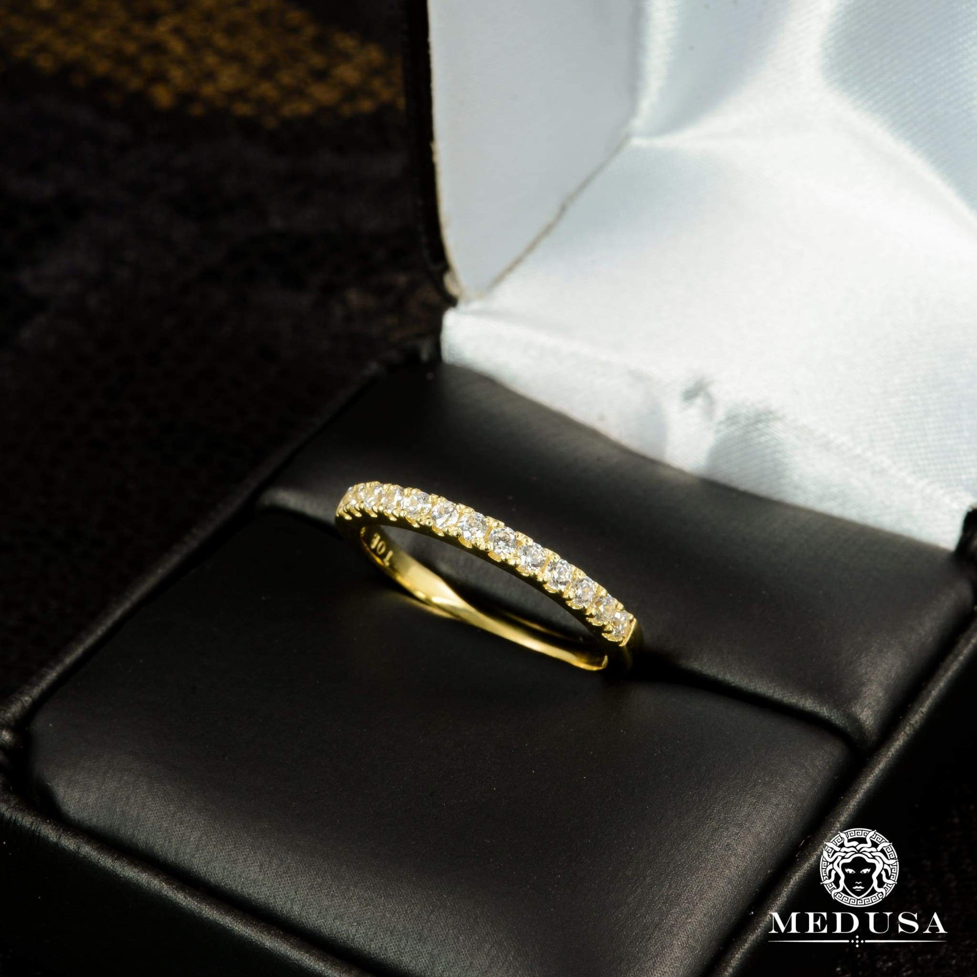 14K Gold Diamond Ring | Engagement Ring Eternity F20 - MA0759 Yellow Gold