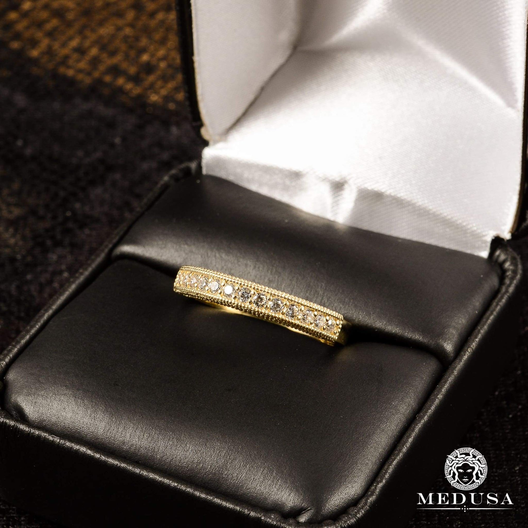 14K Gold Diamond Ring | Engagement Ring Eternity F3 - MA0777 Yellow Gold