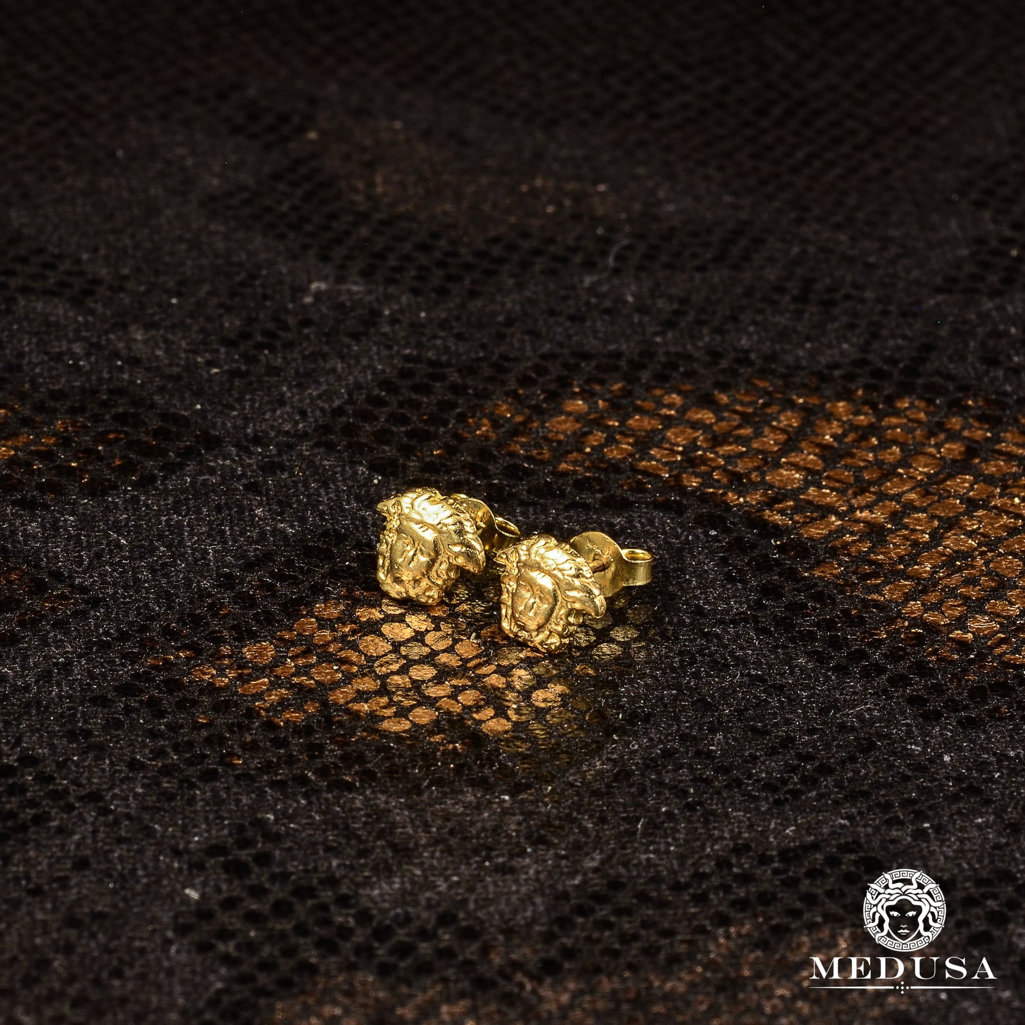 Studs en Or 10K | Boucles d’Oreilles Forehead F1 7mm / Or Jaune