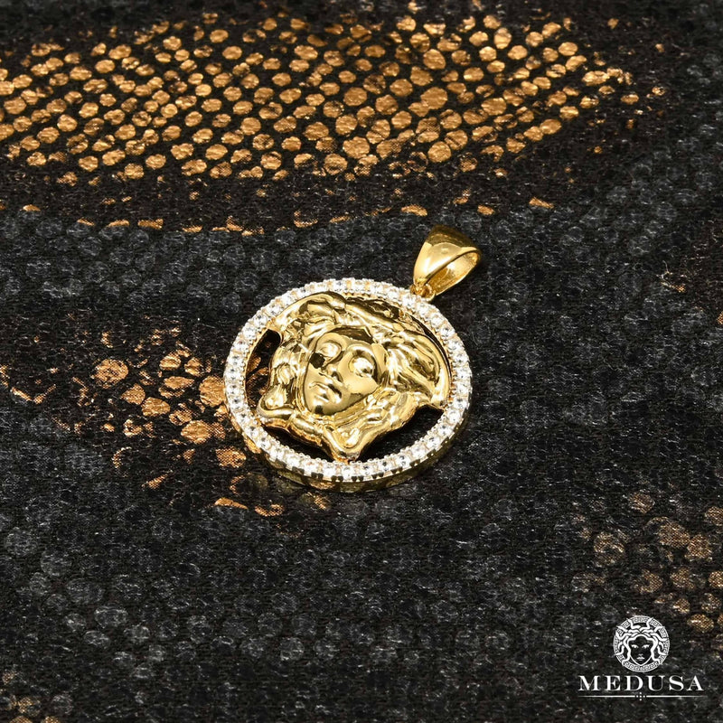 10K Gold Pendant | Gaïa F3 Medallion Yellow Gold / 18mm