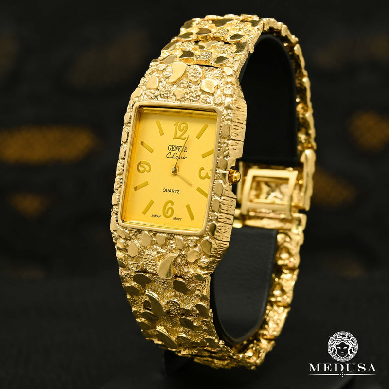 10K Gold Watch | Genève H5 Men&#39;s Watch - Nugget Gold / Yellow Gold