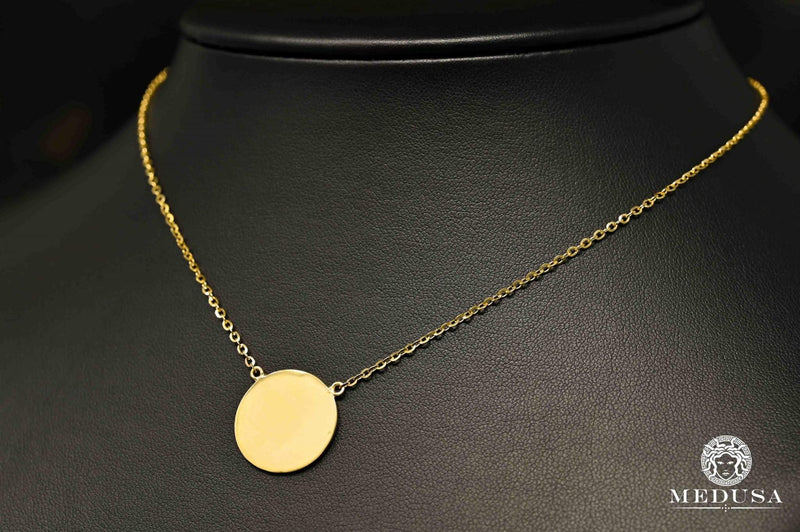 10K Gold Necklace | Girly Women&#39;s Necklace F19 Yellow Gold