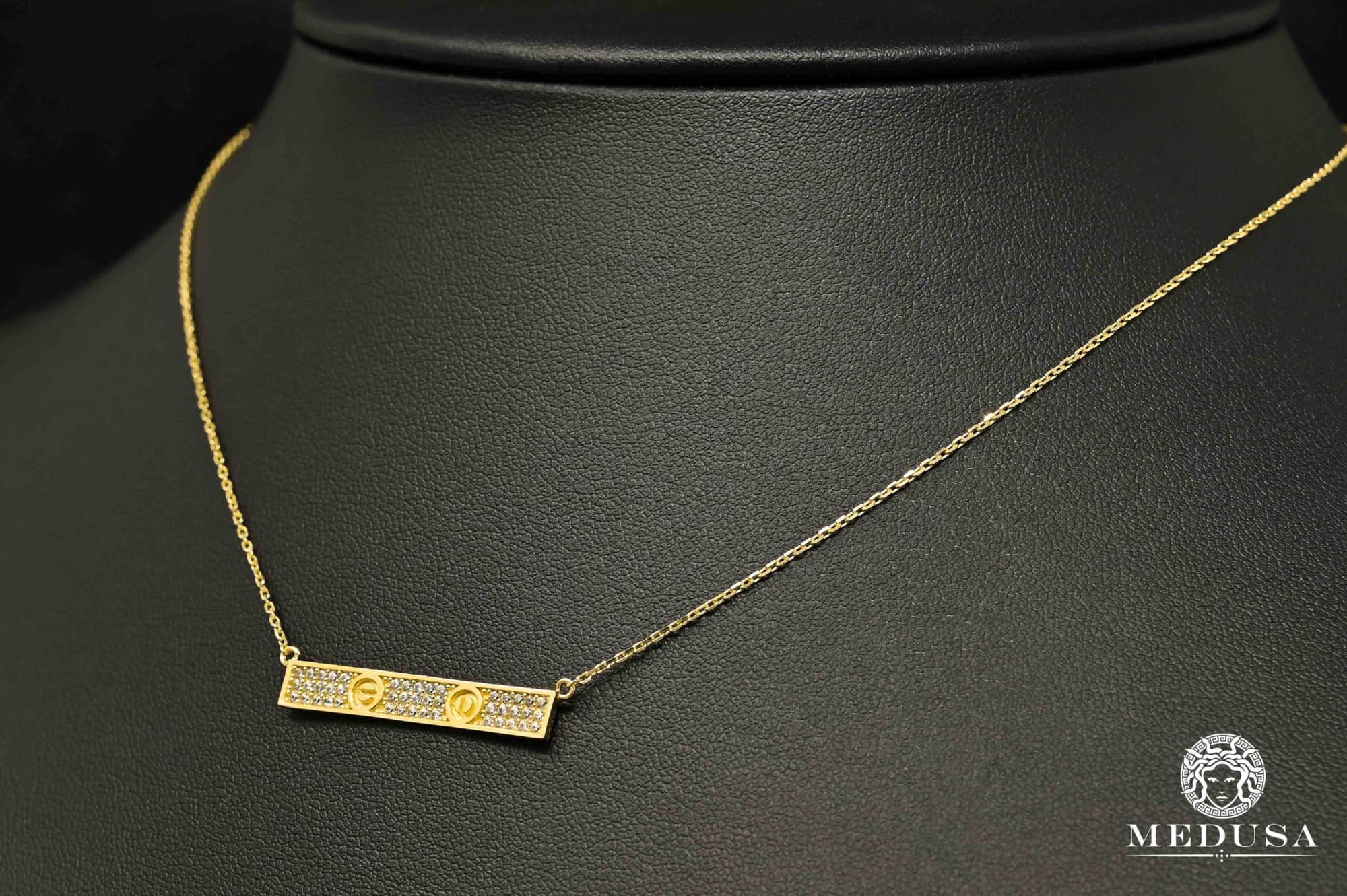 10K Gold Necklace | Girly Women's Necklace F23 - Love Yellow Gold
