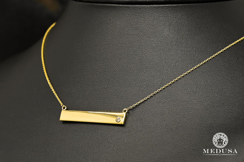 10K Gold Necklace | Girly Women&#39;s Necklace F36 Yellow Gold