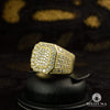 10K Gold Ring | Glam Men&#39;s Ring H14 Yellow Gold