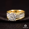 Bague à Diamants en Or 10K | Femme Glass D1 - Diamant 1.00CT / 2 Tons