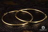 10K Gold Rings | Halo F1 Earrings 70mm / Yellow Gold