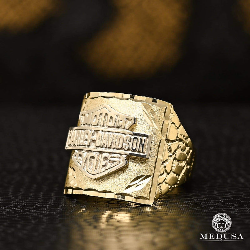 10K Gold Ring | Men&#39;s Ring Harley H6 Yellow Gold
