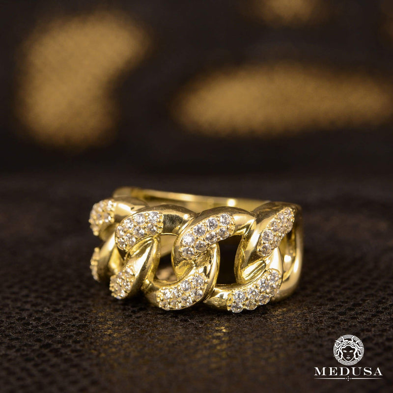 10K Gold Ring | Men&#39;s Ring Havana H1 11mm / Yellow Gold