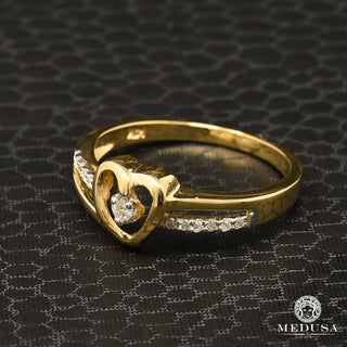 Heart D1 - Diamond  - 9PT / Yellow Gold