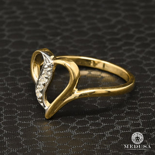 Heart D4 - Diamant - 6PT / Or 2 Tons