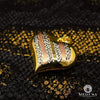 10K Gold Pendant | Divers Hearty X2 Pendant 20mm / 3 Tone Gold