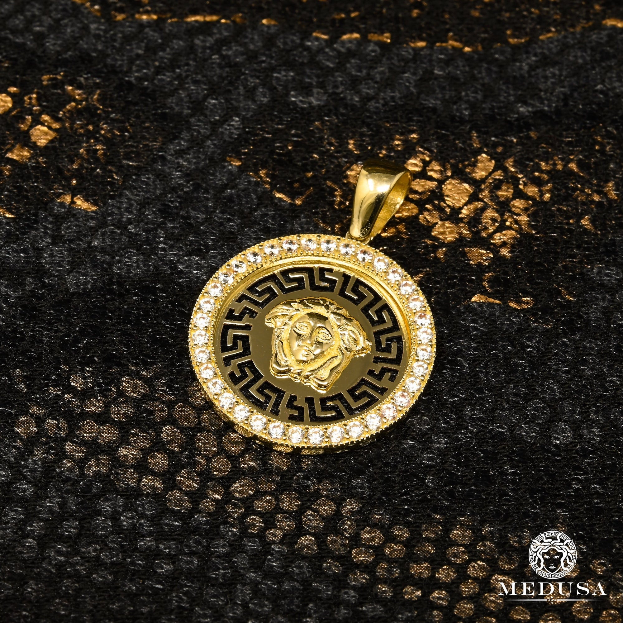 Pendentif en Or 10K | Médaillon Héra F16 18mm / Or Jaune