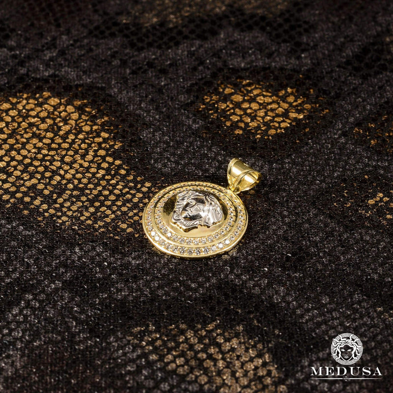 10K Gold Pendant | Medallion Hera F9 Gold 2 Tones