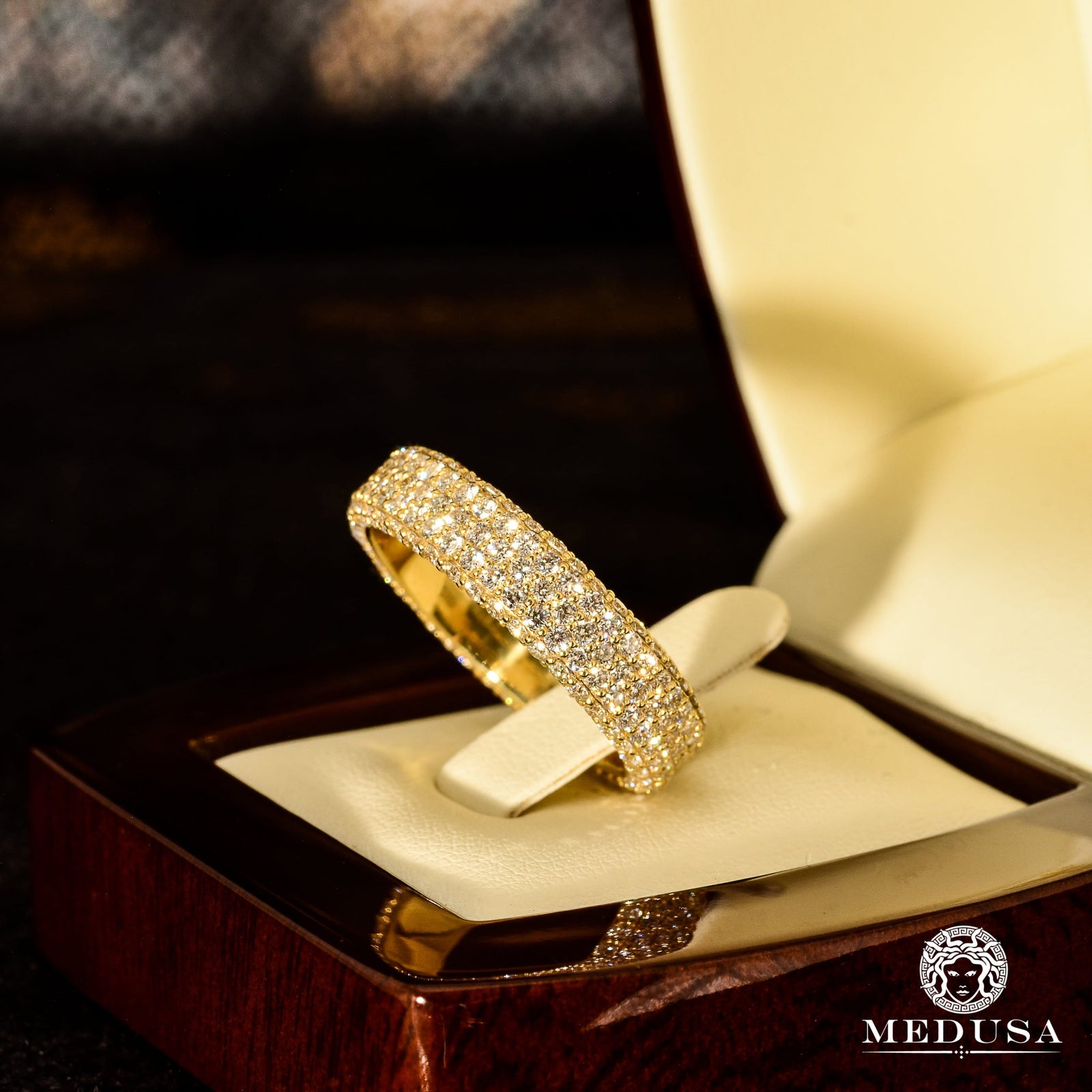 Jonc à Diamants en Or 14K