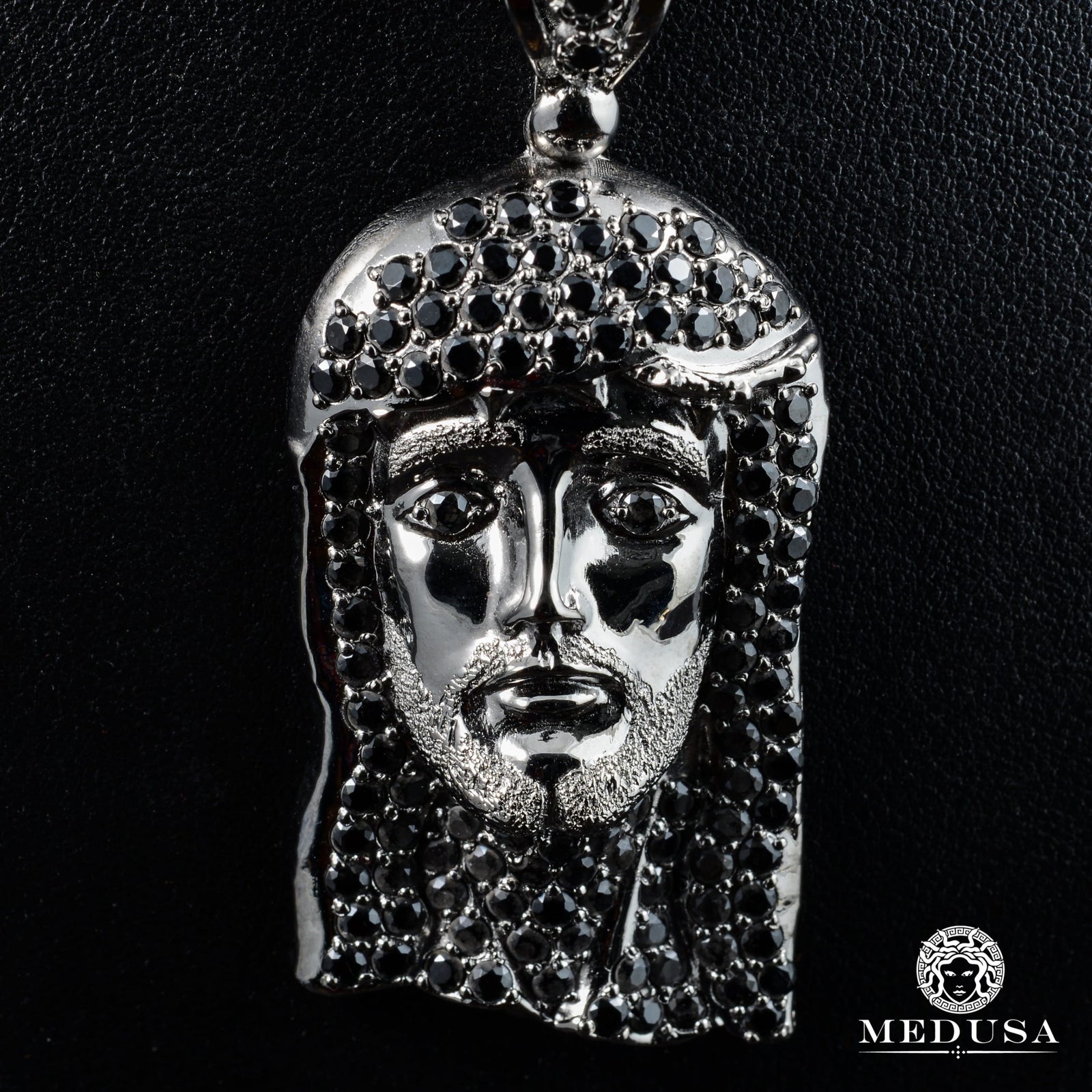 10K Gold Pendant | Divers Jesus X6 Pendant - Black Gold Black Gold