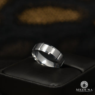 Ring H10 White Gold - MED238  - 6 / White Gold