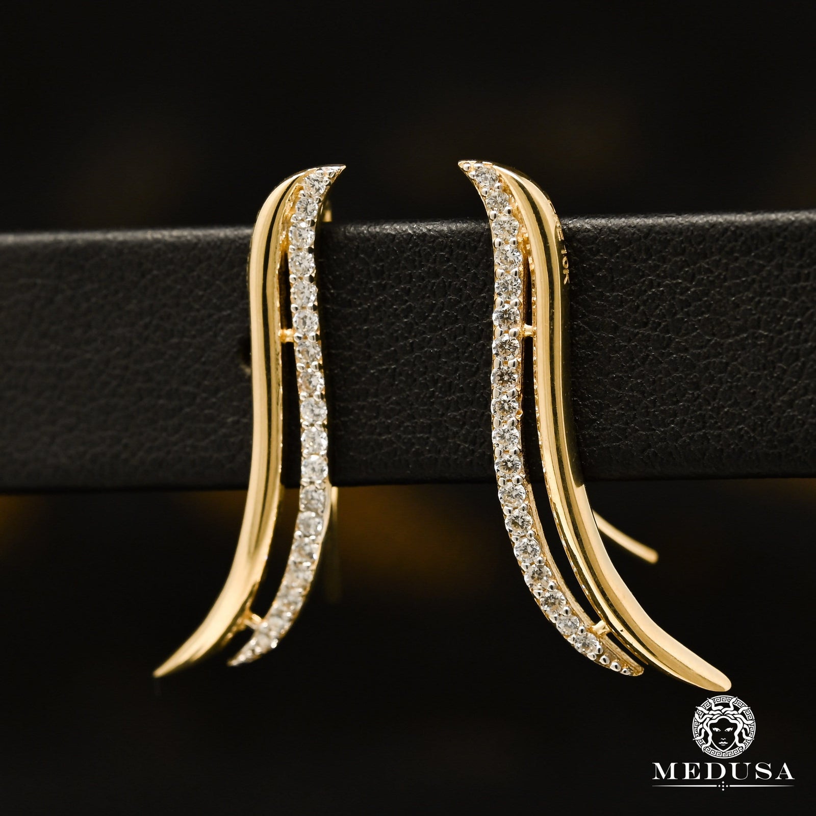 Ear Cuff en Or 10K | Boucles d’Oreilles Leaf X1 Or Jaune