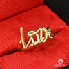 14K Gold Ring | Women&#39;s Ring Love F10 - Paloma&#39;s Graffiti
