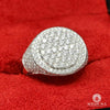 10K Gold Diamond Ring | Luxurious D1 Men&#39;s Ring - VVS White Gold