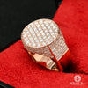 Bague à Diamants en Or 10K | Bague Homme Luxurious D5 - VVS Or Rose