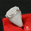 Bague à Diamants en Or 10K | Bague Homme Luxurious D7 - VVS Or Blanc